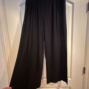 Lane Bryant Black Wide-Leg Palazzo Pants